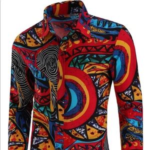 Men’s button down collared shirt